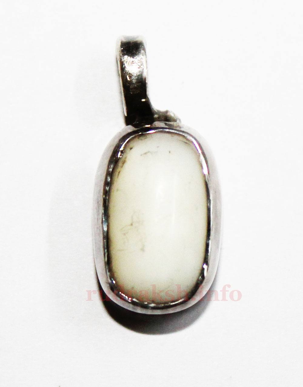 White Coral Pendant in Silver 